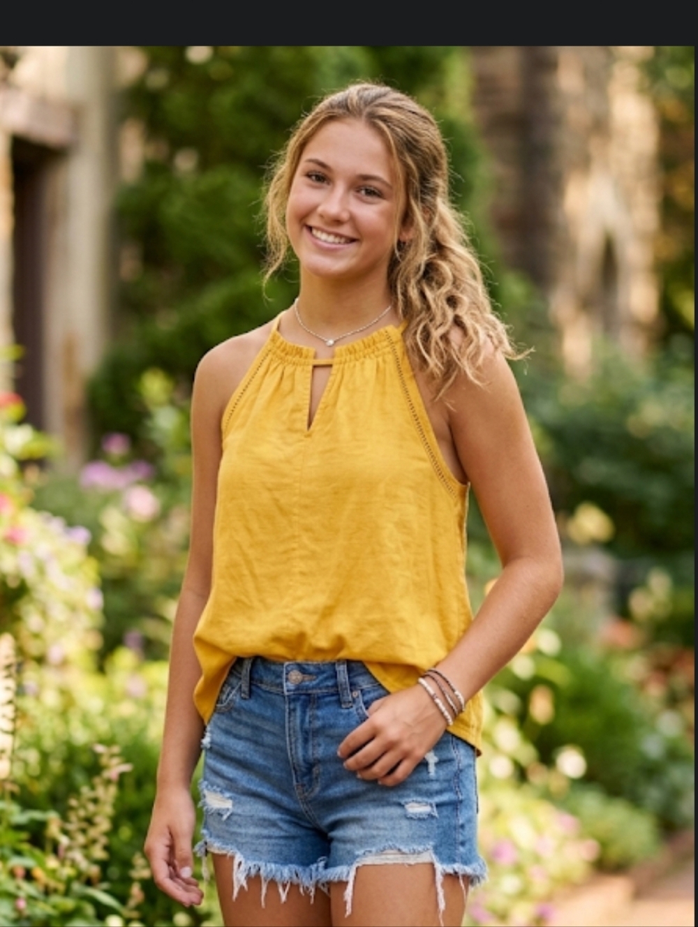 Jessica Simpson Yellow Tank Small